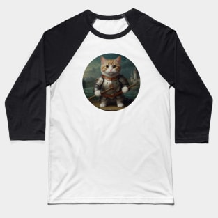 Cute cat knight Baseball T-Shirt